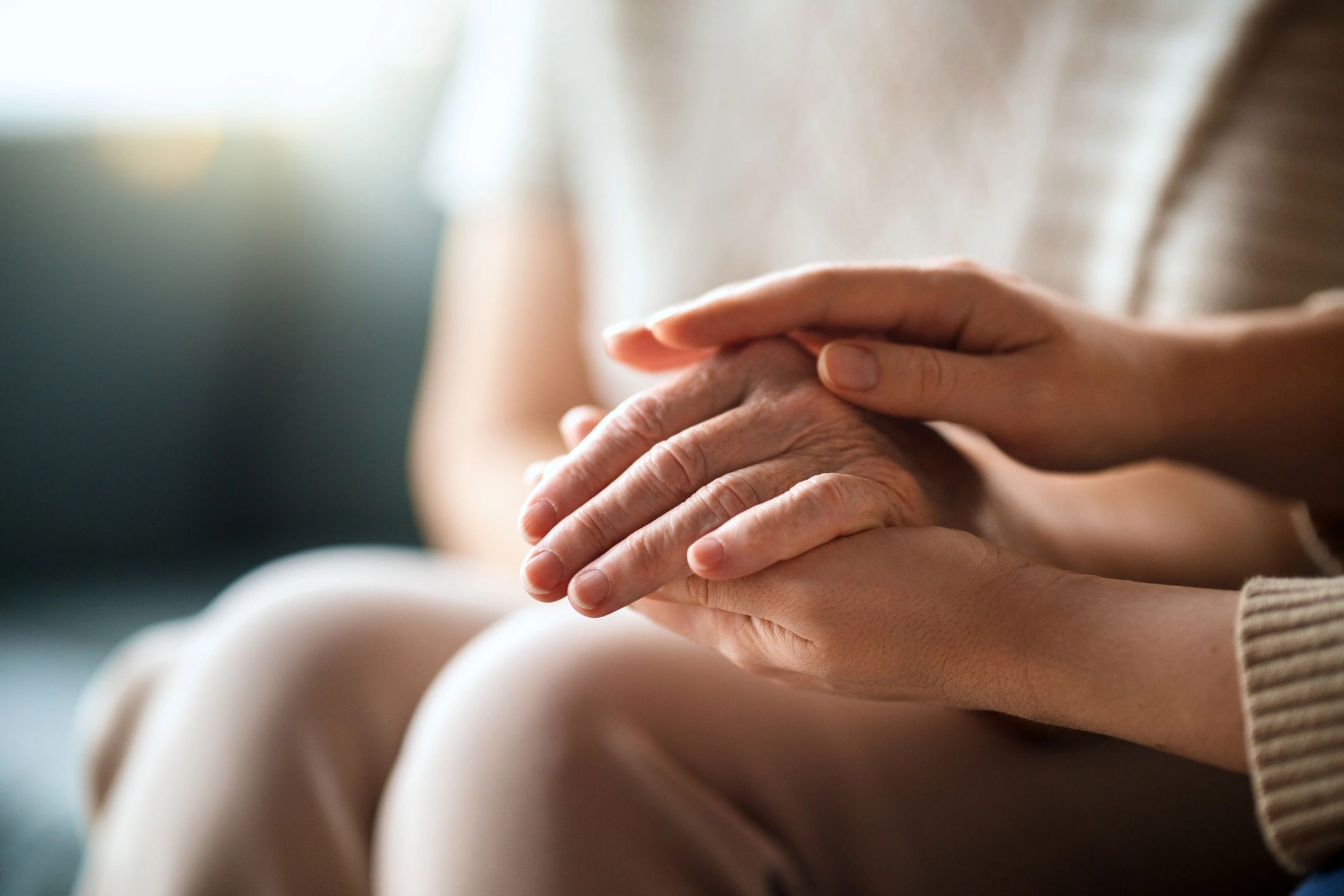 Reiki practitioner offering a calming hands-on session