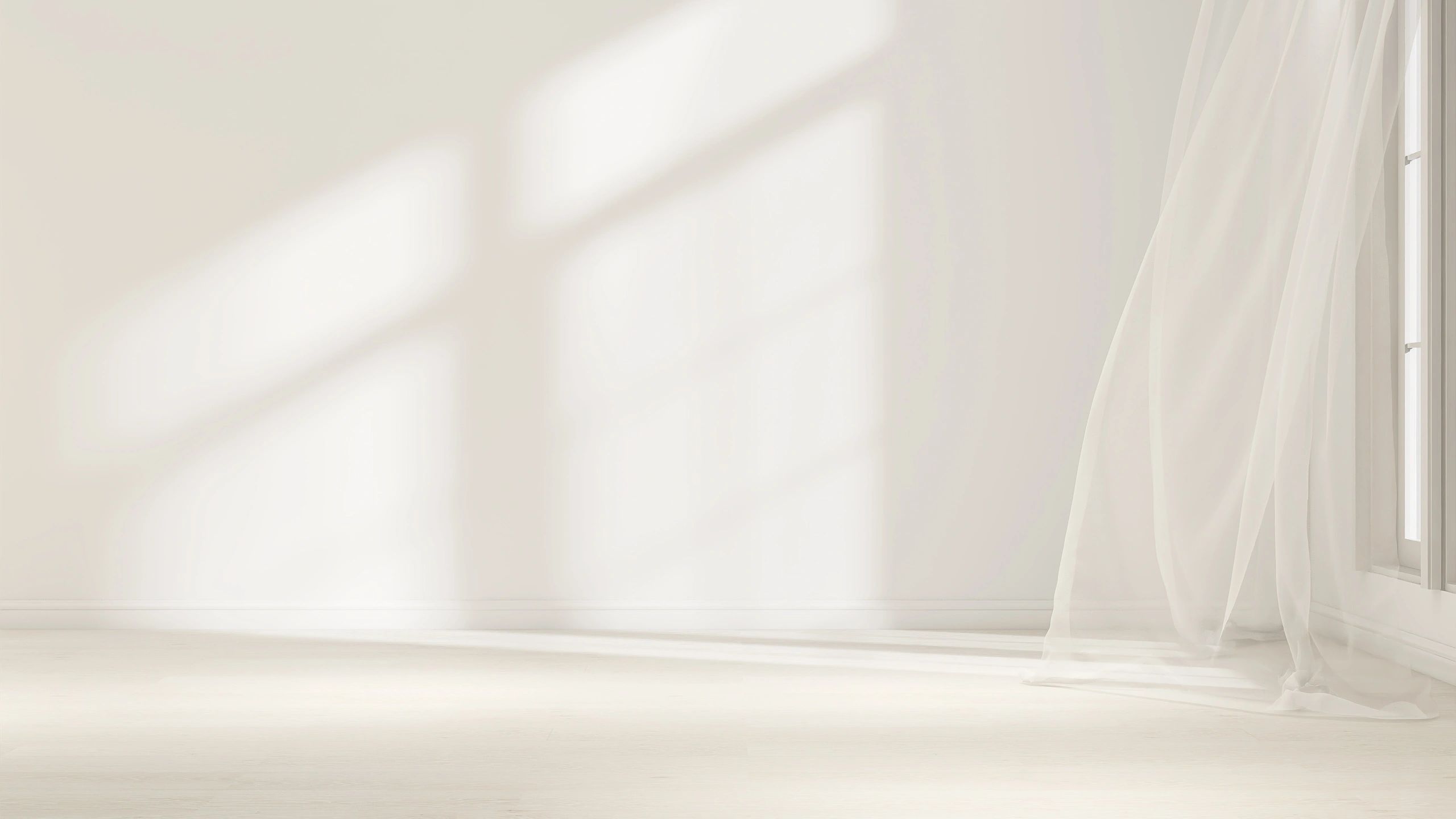 Calm light-filled wellness space